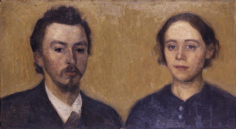 Vilhelm Hammershoi Double Portrait of the Artist and his Wife